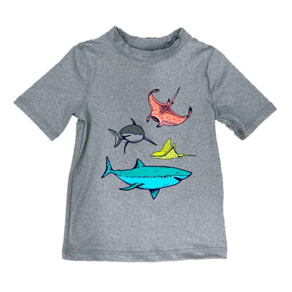 Cat & Jack Toddler Boys Shark Rash Guard